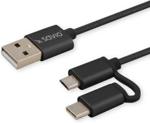 Kabel Usb - Microusb/Usb Typ C Savio 1M