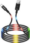 Kabel USB Usams USAMS Kabel U16 Volume Control Led USB-C 1m. 2A czarny/black SJ287USB01 (US-SJ287)