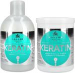 Kallos Keratin Szampon 1000ml + Maska 1000ml