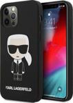 Karl Lagerfeld iPhone 12/ 12 Pro 6,1 hardcase czarny/black Silicone Iconic (KLHCP12MSLFKBK)