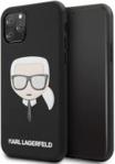 Karl Lagerfeld KLHCN58GLBK iPhone 11 Pro czarny/black Iconik Embossed & Glitter - Czarny