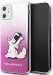 Karl Lagerfeld KLHCN61CFNRCPI iPhone 11 hardcase różowy/pink Choupette Fun - Różowy