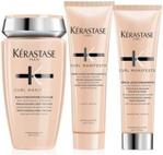 Kerastase Curl Manifesto pielęgnacja włosów kręconych kąpiel + odżywka + krem