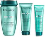 Kerastase Resistance Extentioniste Wzmacniający zestaw do włosów długich kąpiel 250ml + odżywka 200ml + krem termoochronny 150ml