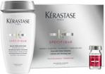Kerastase Specifique pielęgnacja włosów wypadających , kąpiel Prevention 250ml + ampułki Aminexil GL 42x6ml