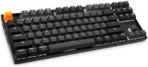 Keychron K8 HS TKL Klawiatura Gamingowa Brown-Switch biały LED - czarna US-Layout (GATA1487)