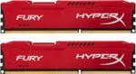 Kingston HyperX Fury Red 16GB (2x8GB) DDR3 1600MHz CL10 (HX316C10FRK2/16)