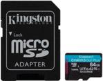 Kingston MicroSD 64 GB 90 -170 MB/s + adapter SDCG3