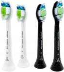 Końcówki szczoteczki Philips Diamond Clean Black&White x4