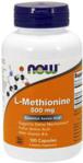 L Methionine Metionina 500Mg 100 Kaps Now Foods
