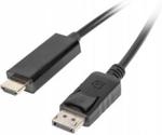 Lanberg DisplayPort HDMI 3m Czarny (CA-DPHD-10CC-0030-BK)