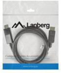 Lanberg Kabel DisplayPort - HDMI M/M 1.8M czarny (CADPHD10CC0018BK)