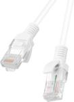 LANBERG Kabel sieciowy LAN RJ45 - RJ45 150cm Biały