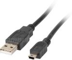 Lanberg mini USB 1.8m czarny (CAUSBK11CC0018BK)