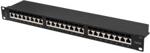 LANBERG PATCH PANEL 24 PORT 1U 19” KAT.6A EKRANOWANY CZARNY (PPSA1024B)