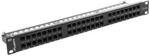 Lanberg Patch panel 48 port 1U CAT.5e Czarny (PPU5-1048-B)