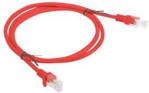 Lanberg Patchcord nieekranowany cat.5e 1m Czerwony (PCU510CC0100R)