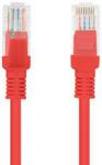 Lanberg Patchcord nieekranowany cat.6 1m Czerwony (PCU610CC0100R)