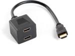 Lanberg Splitter HDMI - 2x HDMI (AD-0019-BK)