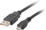 Lanberg USB 2.0 micro AM-MBM5P 1m czarny (CAUSBM10CC0010BK)