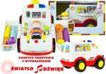 Lean Toys Auto na Baterie Ambulans + Pacjent Karetka Lekarz