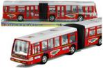 Lean Toys Autobus Przegubowy Friction Duży 41,5Cm Czerwony