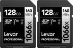 Lexar 2x Karta Professional SDXC128GB+ Czytnik