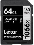 Lexar 64GB 1066x Professional SDXC UHS-1 U3 V30 (LSD1066064GBNNNG)