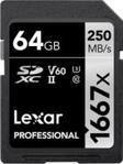 Lexar Pro 1667X SDXC 64GB 250R/80W UHS-II U3 Class 10 (LSD64GCB1667)