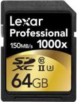 Lexar Professional SDXC 64GB 1000x UHS-II (LSD64GCRBEU1000)