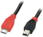 Lindy 31719 Kabel USB OTG Micro B Mini B 2m