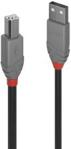 Lindy 36675 Kabel USB 2.0 A-B czarny Anthra Line 5m (ly36675)