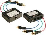 Lindy Extender (przedłużacz) Component (3xRCA) + Coaxial (1xRCA) - RJ-45 Lindy 32525