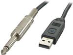 Lindy / przejściówka USB A na Jack 6,3 mm 6104 5m