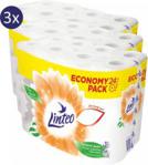 LINTEO Papier toaletowy Economy Pack 3x 24 rolki 3 warstwy, biały