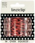 Linziclip Midi Hair Clip 1szt W Spinka do włosów Tiger Red Pearl