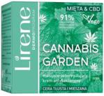 Lirene Cannabis Garden matująco-seboregulujący krem antybakteryjny na dzień Mięta & CBD 50ml