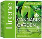 Lirene Cannabis Garden wygładzająco-liftingujący krem antybakteryjny Matcha i CBD 50ml