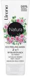 LIRENE NATURA ECO PEELING-MASKA WYGŁADZAJĄCA DO TWARZY DROBINKI RÓŻY I MALINY I BIAŁA HERBATA 75ML