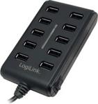 LogiLink 10-Portowy HUB USB2.0 z wlacznikiem ON/OFF (UA0125)