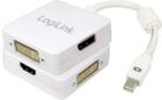 LogiLink Adapter 3w1 MiniDisplayport do HDMI/DVI/Display port