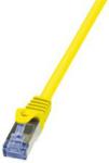 LogiLink Kabel Sieciowy Cat.6A S/FTP AWG 26/7 RJ45 0.25m Żółty (CQ3017S)