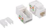 LogiLink Keystone Jack RJ45 Cat.5e UTP 90° LSA/IDC beznarzędziowe białe (NK4006)