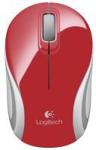 Logitech Wireless Mini Mouse M187 biało-czerwona (910-002737)