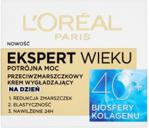 L'Oreal EKSPERT WIEKU POTRÓJNA MOC PRZECIWZMARSZCZKOWY KREM WYGŁADZAJĄCY NA DZIEŃ 40+ 50 ML