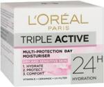 L'Oreal Paris Triple Active Krem Ochronno Nawilżający Na Dzień Skóra Sucha I Wrażliwa 50 Ml