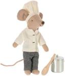 Maileg Myszka Chef Mouse W Soup Pot And Spoon Kucharz Z Garnkiem I Łyżką