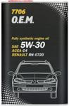 Manol Oil Olej Silnik 5W30 Mannol 7706 O.E.M. For Renault Nissan 1L Mnl77061Me