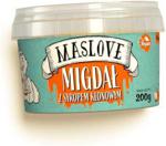 MASLOVE - masło orzechowe, migdał + syrop klonowy, 200g