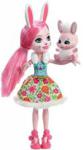 Mattel Enchantimals Lalka Króliczek Bree Bunny + zwierzątko DVH87 DVH88